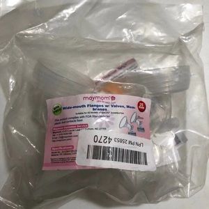 Maymoms wide mouth flanges with valves and membranes